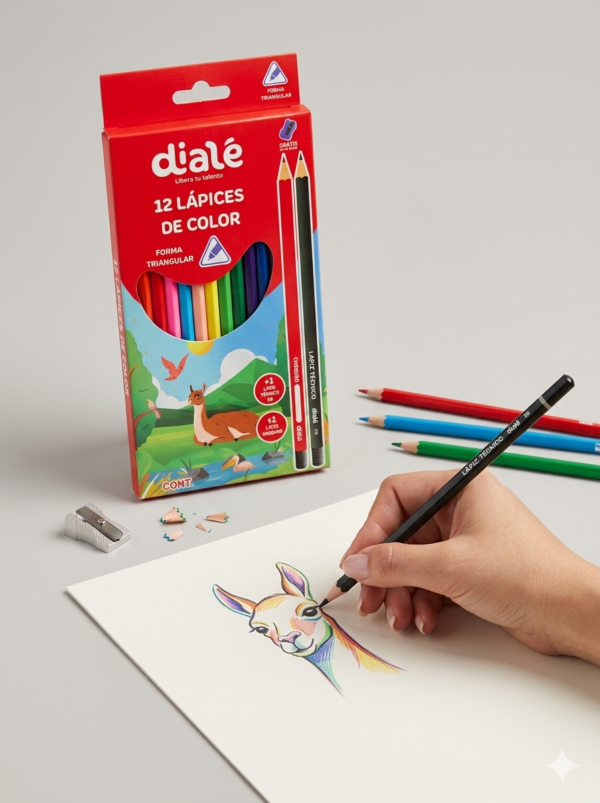 12 LAPICES DE COLOR DIALE