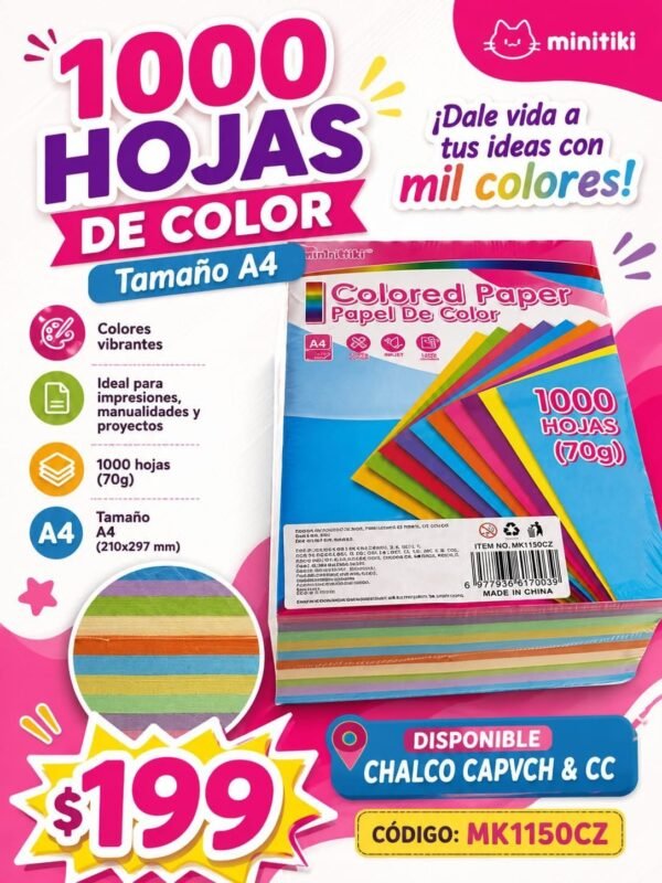 1000 Hojas Color1150