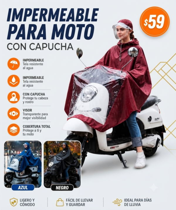 Impermeable Moto