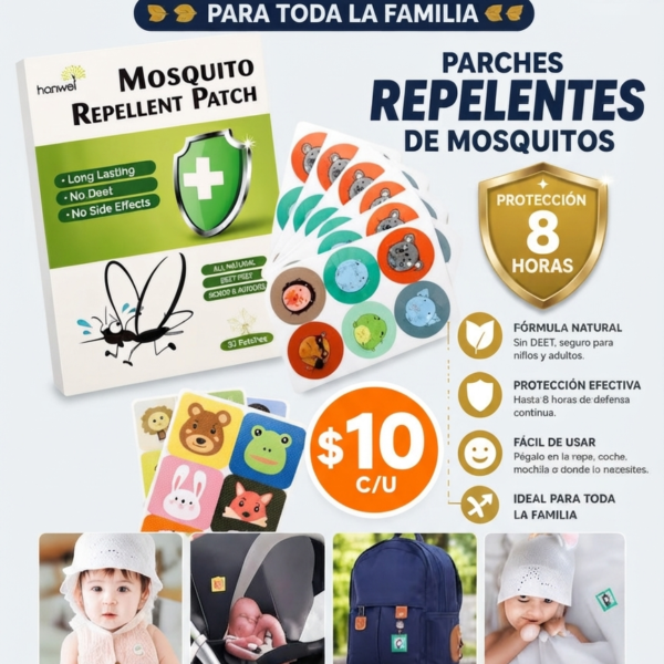 PARCHE REPELENTE MOSQUITOS