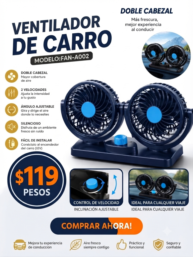 Ventilador De Carro