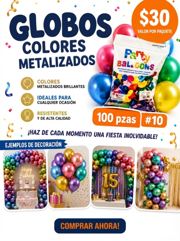 GLOBOS METALIZADOS