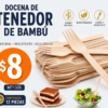 DOCENA TENEDOR BAMBU