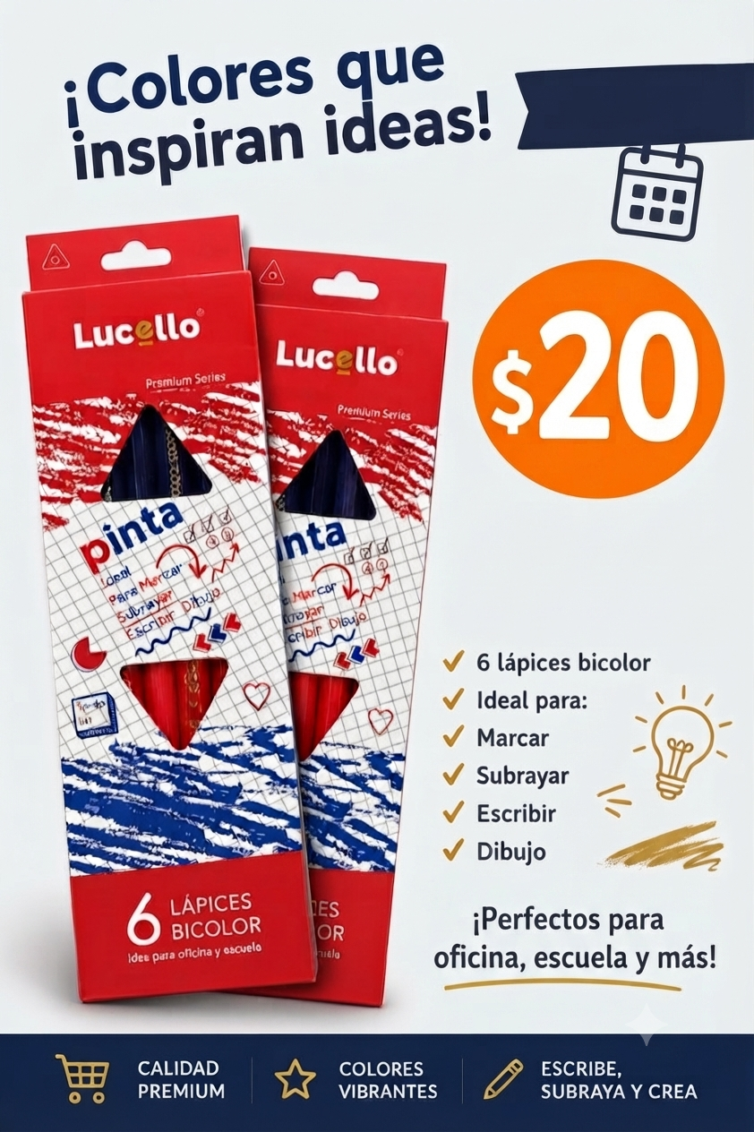 LAPIZ BICOLOR 6PZ