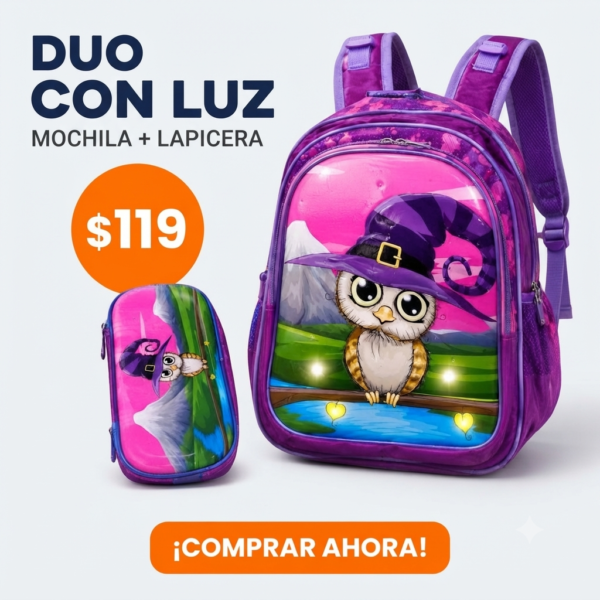 MOCHILA DUO LUZ