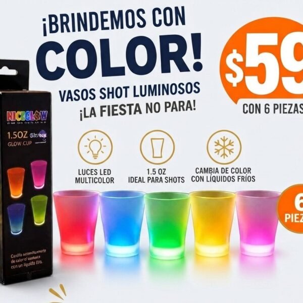 VASOS SHOT LUMINOSOS