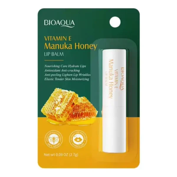 Bálsamo Labial BIOAQUA - Vitamin E & Manuka Honey