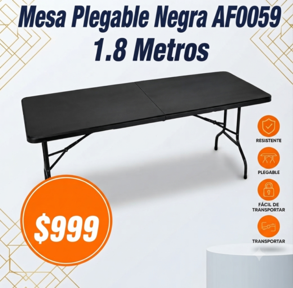 MESA PLEGABLE NEGRA