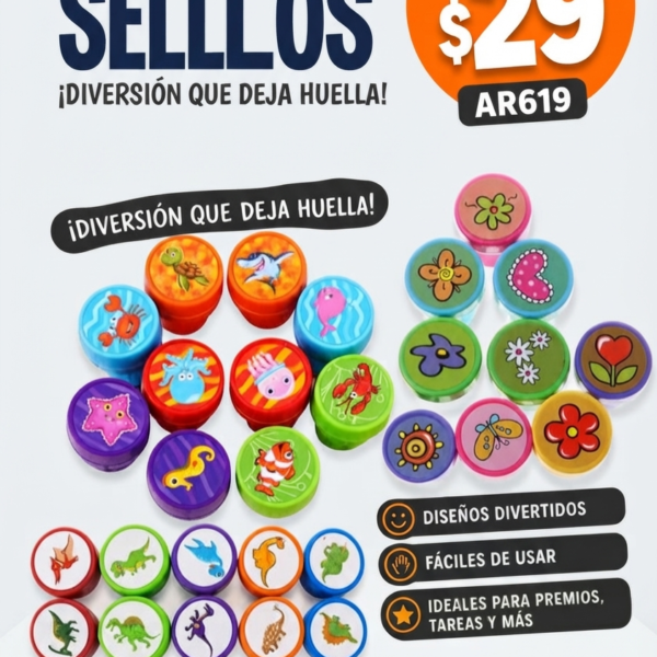 SET DE 10 SELLOS AR619