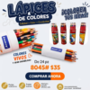 24 LAPICES COLORES BOTE
