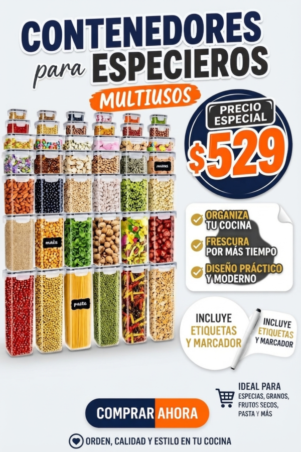 CONTENEDORES PARA ESPECIEROS