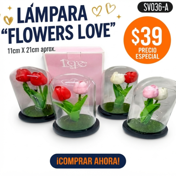 LAMPARA FLOWERS LOVE