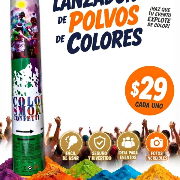 LANZADOR POLVO COLORES