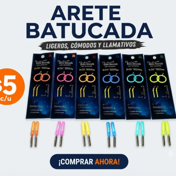 ARETES BATUCADA FIESTA