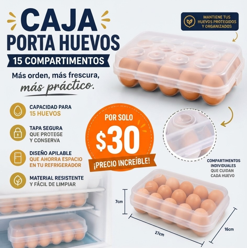 CAJA PORTA HUEVOS