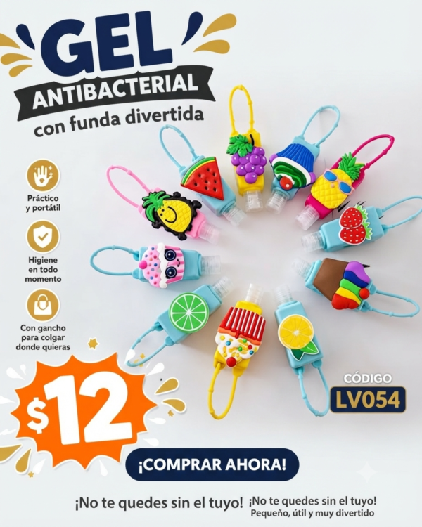GEL ANTIBACTERIAL FUNDA