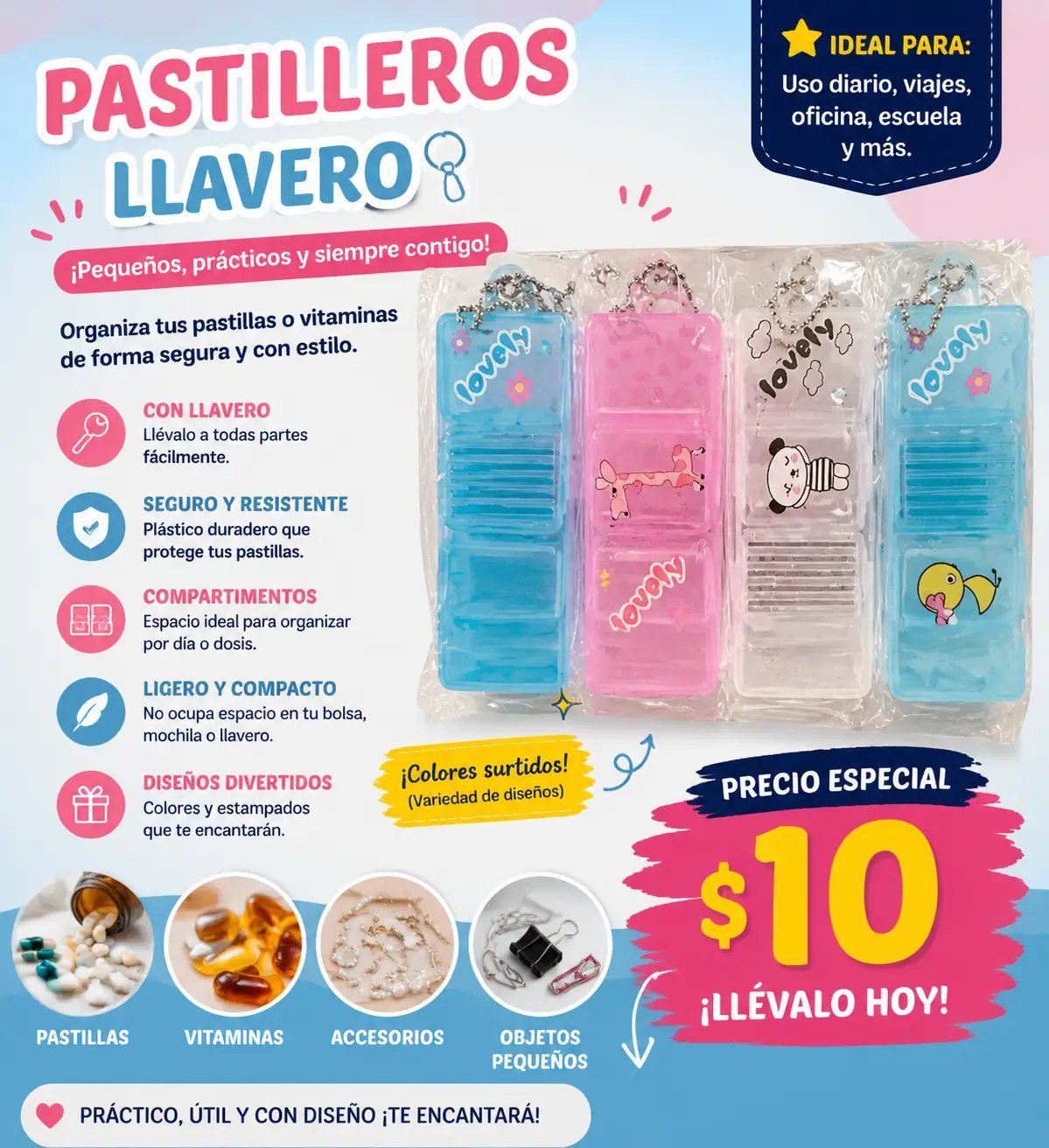 PASTILLERO LLAVERO